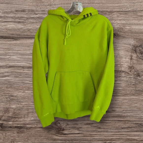 Adidas IVY PARK Unisex Hoodie Heavy Sweatshirt Green Solar Slime Limited Edition - Picture 2 of 4